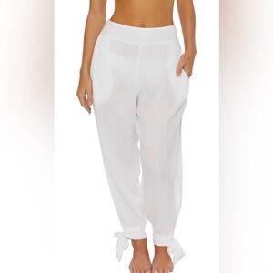 Isabella Rose women’s Daydreamer tie side beach cover up pants in size small
